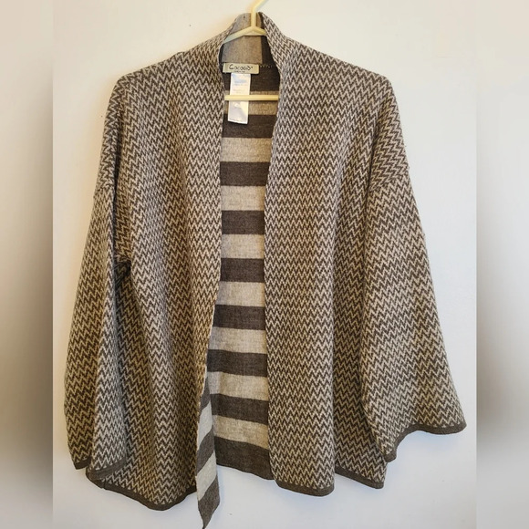 Cocogio womens 30% wool cardigan size M Made In Italy Open Front - Picture 1 of 4
